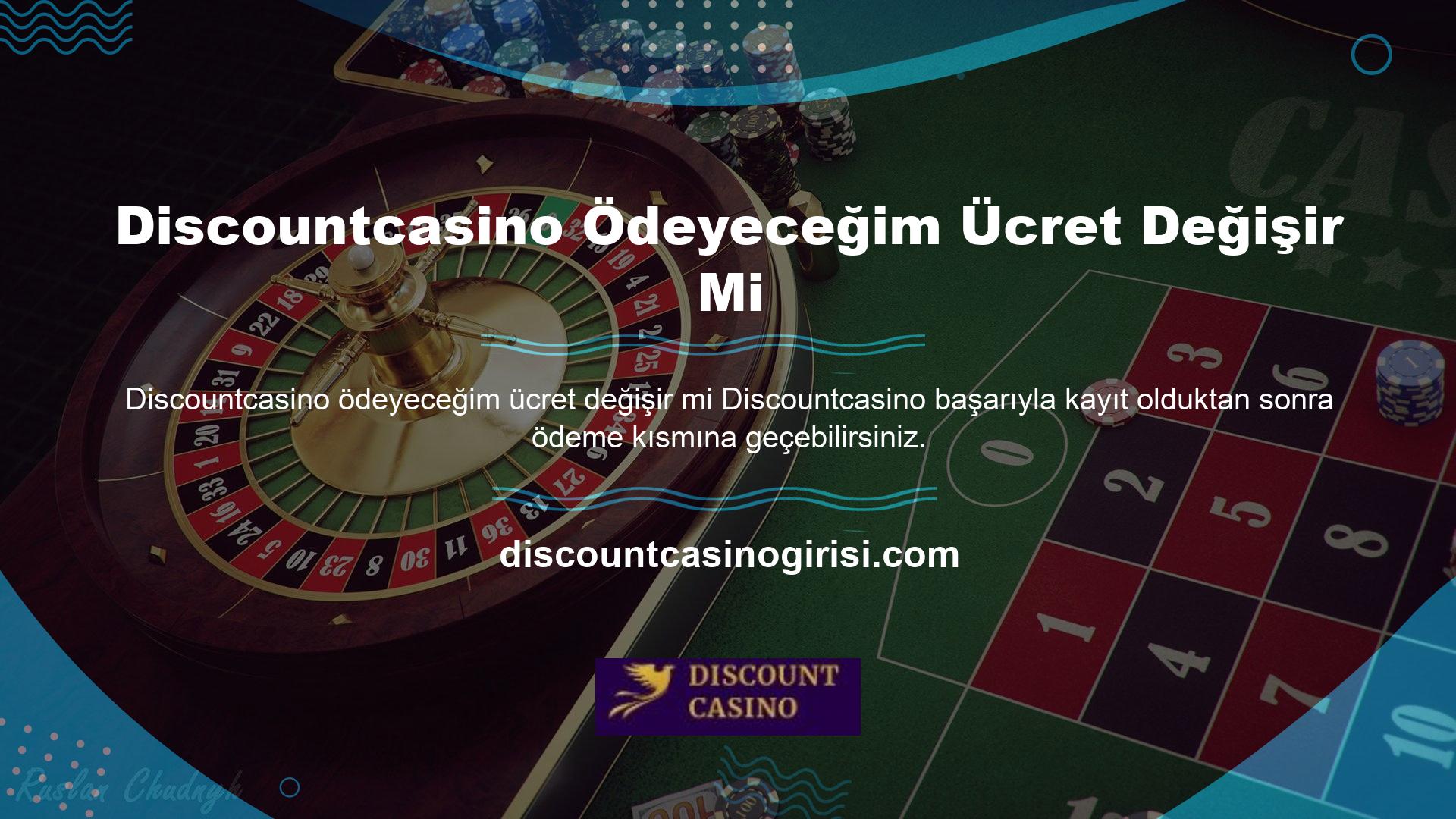 Hesabınıza para yatırdıktan sonra online casino katılabilir ve kazanabilirsiniz