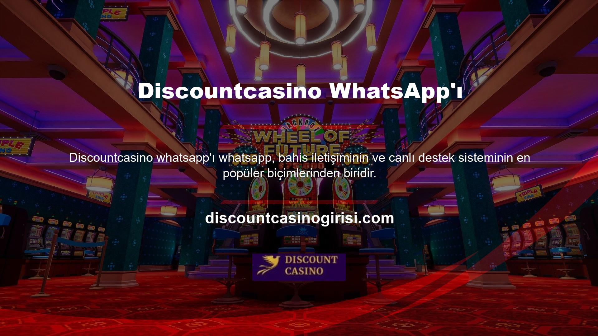 WhatsApp anlık mesajlarıyla ilgili yardıma ihtiyacınız varsa, her zaman casino web sitesindeki WhatsApp temsilcisiyle iletişime geçebilirsiniz